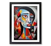 Pablo Picasso Contemporary Framed Print | A2 Black Framed Wall Art | Ready to Hang | Contemporary Historical Picture | Living Room Bedroom Lounge Office