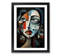 Pablo Picasso Digital Framed Print | A2 Black Framed Wall Art | Ready to Hang | Modern Historical Picture | Living Room Bedroom Lounge Office