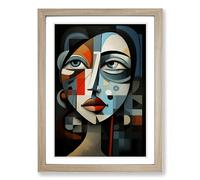 Pablo Picasso Digital Framed Print | A2 Oak Framed Wall Art | Ready to Hang | Modern Historical Picture | Living Room Bedroom Lounge Office