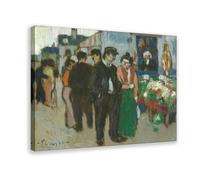 Pablo Picasso,La Rue Lepic, Canvas Wall Art Posters And Prints Room Aesthetic Bedroom Office Decor 12x18inch(30x45cm)