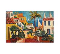 Pablo Picasso Mediterranean Canvas Picasso Landscape Art Print Picasso Poster Fine Art Large Wall Art Abstact Wall Art Reproduction