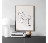 Pablo Picasso Posters Prints Line Horse Canvas Wall Art One Line Drawings Painting Animals Abstract Pictures Home Decor Frameless 30×40cm