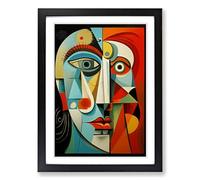 Pablo Picasso Tachisme Framed Print | A2 Black Framed Wall Art | Ready to Hang | Modern Historical Picture | Living Room Bedroom Lounge Office