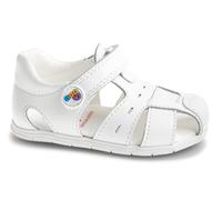 Pablosky Unisex Kid's Zig 051902 Sandal, White, 24 EU Ancho