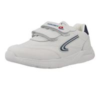 Pablosky Unisex Leather Sports Shoes with Adhesive Closure, White, 30 EU