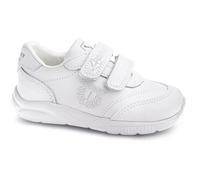 Pablosky Unisex Leather Sports Shoes with Adhesive Closure, White, 35 EU
