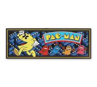 Pac-Man Arcade Metal Wall Sign - Classic Pac-Man Chase Scene for Bedroom or Game Room