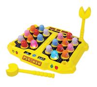 Pac-Man Arcade Smash-A-Ghost Tabletop Game - Premium Series with Lights & Sounds, LED Scoreboard, 4 Modes, Licensed for Kids & Adults, 1-2 Players