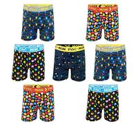 Pac-Man Boys' Amazon Exclusive 7-Pack of Athletic Boxer Briefs in Sizes 4, 6, 8, and 10