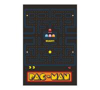 Pac Man Fleece Maze Blanket Multicoloured (150Cm X 100Cm)