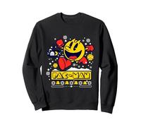 PAC-MAN Holiday Sweatshirt, Adult Unisex, Black, Medium