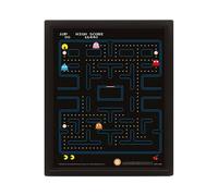 Pac-Man Maze 3D Lenticular Framed Poster in Black Pac-Man Black