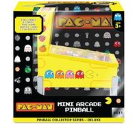 PAC-Man - Mini Electronic Pinball Machine - Arcade - Collector's Desk Game with Functional Pinball Machines and Official Sounds - Compact Size to Display - Ages 6+ - Retrogaming Fans