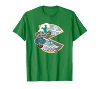 【PAC-MAN】 PAC-MAN Japanese 026 T-Shirt, Men, Kelly Green, Small