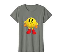 【PAC-MAN】 PAC-MAN World Re-PAC 002 T-Shirt, Women, Olive Heather, Large