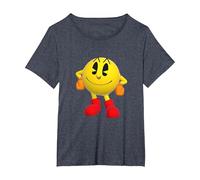 【PAC-MAN】 PAC-MAN World Re-PAC 002 T-Shirt, Women's Plus, Heather Blue, 5X