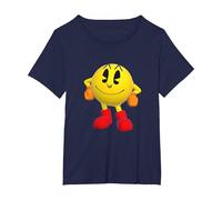 【PAC-Man】 PAC-Man World Re-PAC 002 T-Shirt, Women's Plus, Navy Blue, 1X