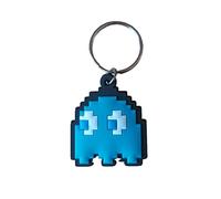 Pac-Man Rubber Keychain Inky Design Keyring zip Pull or Backpack Charm