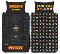 Pac Man Single Duvet Cover - Maze Design - Officially Licensed Reversible Bedding Set with Matching Pillow Case