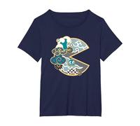 PAC-Man T-Shirt, Women's Plus, Navy Blue, 1X