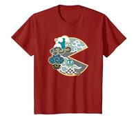 PAC-Man T-Shirt, Youth, Cranberry Red, 4T