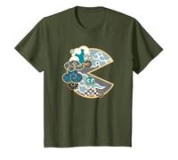 PAC-Man T-Shirt, Youth, Olive Green, 3T