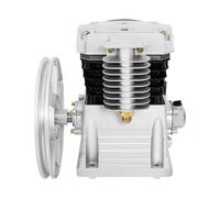 PAC Piston Air Compressor Pump Head, 960RPM Motor Compressor Pump Head Air Tool 3HP, with Twin Cylinder Oil Lubricated+ Silencer and Belt, for Gas Conveying Synthesis Refrigeration Separation