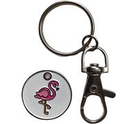 PAC Supplies Global £1 UK Trolley Coin with Keyring - Choose Your Design (Flamingo)