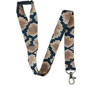 PAC Supplies Global 20mm Python Snakeskin Print Neck Lanyard With Safety Breakaway