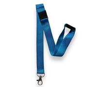 PAC Supplies Global Eco-Friendly Recycled PET Lanyard With 3 Point Breakaway Safety Clip (1, Blue)