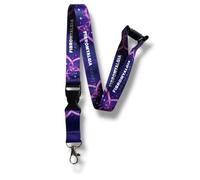 PAC Supplies Global Fibromyalgia Awareness Lanyard, Purple