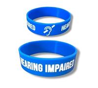 PAC Supplies Global Hearing Impaired Silicone Visual Awareness Wristband (1)