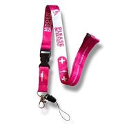 PAC Supplies Global Hidden Disability Lanyard, Please Be Patient With Me, Pink