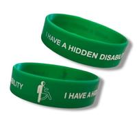 PAC Supplies Global Hidden Disability Silicone Wristband, Adult Size (5)