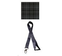 PAC Supplies Global Ltd Traditional Scottish Tartan Lanyards with safety Breakaway (Grey Royal Stewart)