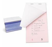 PAC Supplies Global Restaurant Order Pad with Duplicate Sheet, Notepad for Waitstaff, Writing Orders (100) 140mm x 78mm