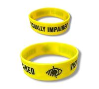 PAC Supplies Global Visually Impaired Silicone Wristband/Bracelet
