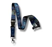PAC Supplies Global Zodiac Sign Lanyard with Astrological Star Pattern (Aquarius)