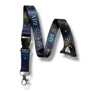 PAC Supplies Global Zodiac Sign Lanyard with Astrological Star Pattern (Aries)