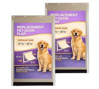 PAC11-11038 Dog Door Replacement Flaps for Dogs and Cat, Doggy Doggie Pet Flap Replacement Doors Compatible with Pet-Safes, Size 12 7/8" x 8 1/8" (Medium)