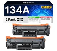 PACAVA 134A 134X Black Toner Cartridge Compatible Replacement for HP 134A W1340A Toner Cartridge to Work with HP Laserjet M209dw MFP M234dw M234sdn M234sdw Printer (2-Pack, No Chip)