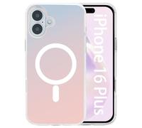 Pacciculn for iPhone 16 Plus Magnetic Case Cover Compatible for Magsafe Holographic Iridescent Color Changing Effect Shockproof Cute and Unique for Women and Girls