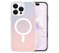 Pacciculn for iPhone 16 Pro Magnetic Case Cover Compatible for Magsafe Holographic Iridescent Color Changing Effect Shockproof Cute and Unique for Women and Girls