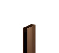 Pacco 1950mm Decorative End Profile | Brushed Bronze | Aluminium | 8mm