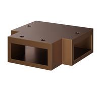Pacco T-Piece for Joining Flat Support Bars | Brushed Bronze | Aluminium | 8mm/10mm