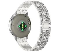 PaceBid 18mm Metal Strap for Garmin Venu 4 41mm/Venu 3S 41mm/2S/Forerunner 265S/255S/255S Music, Bling Diamond Metal Replacement Watch Band for Garmin Vivoactive 4S 40mm/3S 39 mm/Move 3S - Starlight