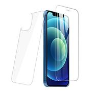 PaceBid 2 Pack Phone Protector Screen Protector Compatible with iPhone 12 Mini, [Front + Back] Friendly Thin HD Clear Full Coverage Anti Scratch Soft Film