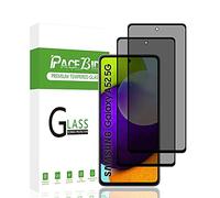 PaceBid 2 Pack Privacy Tempered Glass Screen Protector Compatible with Samsung Galaxy A52, [Full Coverage] [Anti-Scratch] [Case Friendly] 9H Hardness Anti-Spy Screen Protector Film