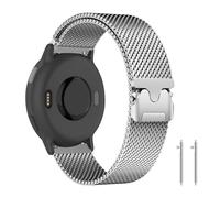 PaceBid 20mm Metal Straps for Garmin Forerunner 70/170/170 Music 43mm/Forerunner 165/165 Music/245/645/570 42mm, Metal Magnetic Watch Band for Garmin Vivoactive 6/5/Approach S50/S44 - Silver