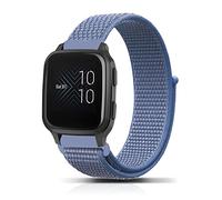 PaceBid 20mm Nylon Strap for Garmin Vivoactive 5/6/Forerunner 165/165 Music/245/245 music/645/645 music/570 42mm, Elastic Sport Watchband for Garmin Venu Sq 2/Venu 2 Plus/Approach S50/S44 - Blue